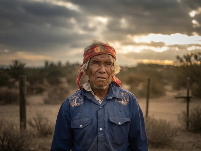Rancher portrait at sunset for a field report